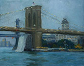 Brooklyn Bridge Waterfalls By Kathleen Lee