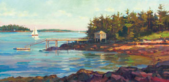 Entering the Harbor, by Leonard Mizerek