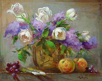 Spring Flowers & Peaches