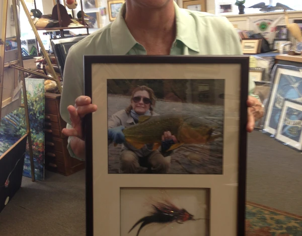 Fly with photo of the catch