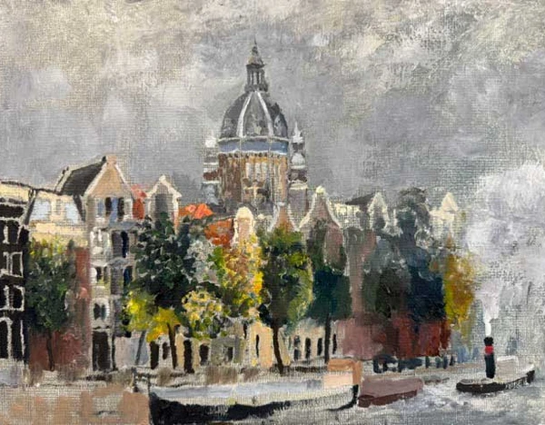 Landscape with Boats