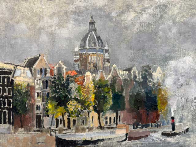 Landscape with Boats