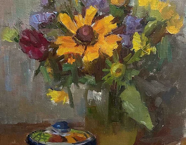 Flowers and Mexican Pot