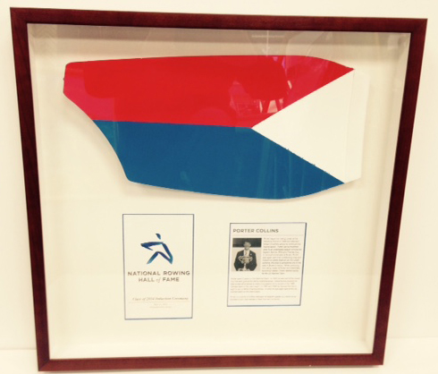 Rowing paddle awarded to inductee into Rowing Hall of Fame