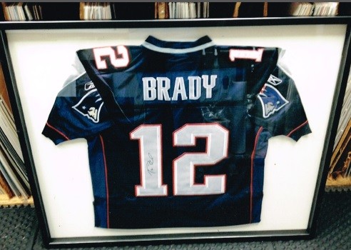 Football Shirt Framed, Brady Jersey