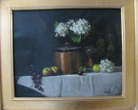 Copper Kettle & Hydrangeas 