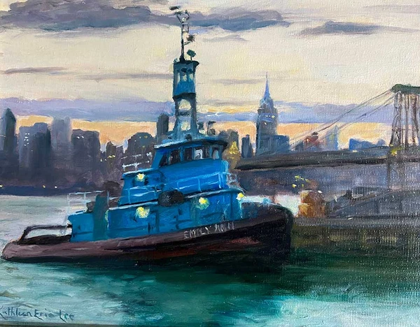 The Emily Ann in Evening Light