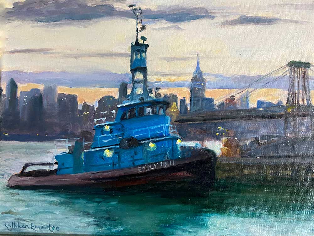 The Emily Ann in Evening Light