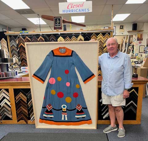 Over sized framed balloon dress