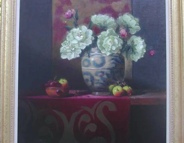 Peonies and Apples 