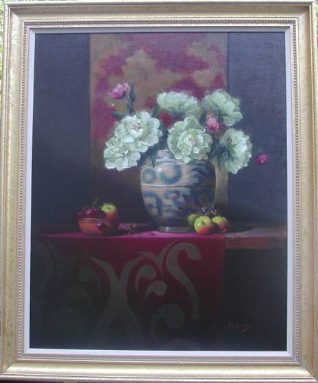 Peonies and Apples 