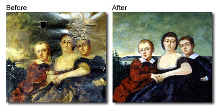 large oil painting restoration 3
