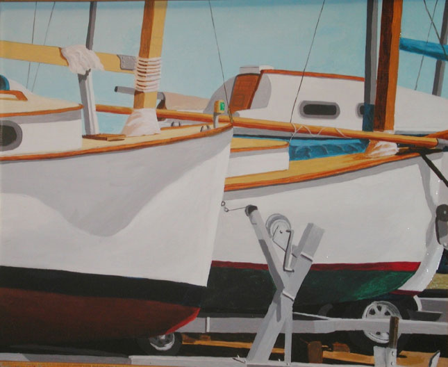 Catboats in the Yard