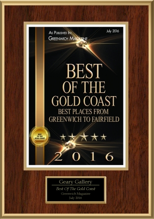 Thank you to Greenwich Magazine for recognizing Geary Gallery as the "best art gallery" from Greenwich to Fairfield in its 2016 Best of the Gold Coast Awards.